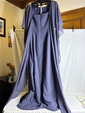NEW CICINIA Bridesmaid Dress Mother Of The Bride/Groom Prom Scarf Attached Sz 16